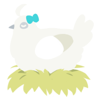 A white chicken