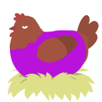 (unnamed), a amethyst and russet chicken with a head pattern