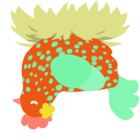 鏡, a sky and wine chicken with a speckle pattern