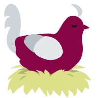 Moloch WIP, a maroon and mist chicken
