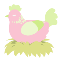 Strawberry Milk, a rose and apple chicken with a neck-speckle pattern