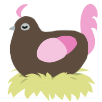 (unnamed), a bark and pink chicken