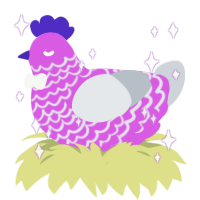Azeiros, a orchid and mist chicken with a lace pattern