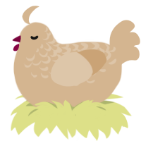 (unnamed), a beige chicken with a half-lace pattern