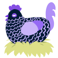 (unnamed), a tumblr and lilac chicken with a lace pattern