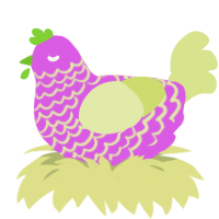 (unnamed), a orchid and lemon chicken with a lace pattern