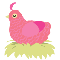 Meathook, a rose and pink chicken with a lace pattern
