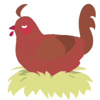 (unnamed), a red and russet chicken with a lace pattern