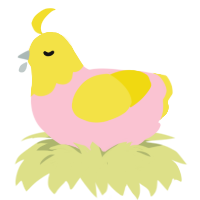 (unnamed), a rose and yellow chicken with a head pattern