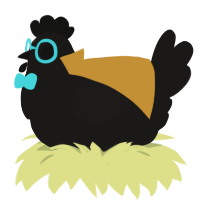 A sable chicken