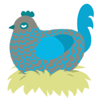 (unnamed), a ash and cerulean chicken with a lace pattern