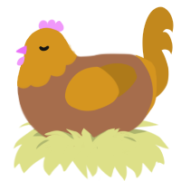 (unnamed), a brown and ochre chicken with a head pattern