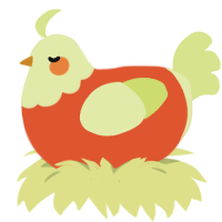 (unnamed), a vermilion and lemon chicken with a head pattern