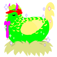 Raver, a amethyst and tumblr chicken with a half-lace pattern