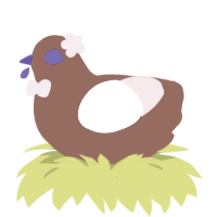 Familiarity, a russet and rose chicken