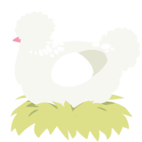 (unnamed), a white chicken with a neck-speckle pattern