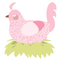 Double rose, a rose chicken with a double-lace pattern