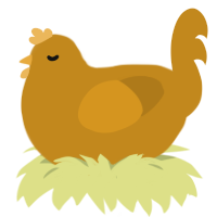 Farro, a ochre chicken