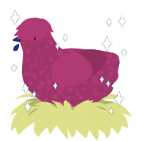 red wine supernova, a wine chicken with a speckle pattern