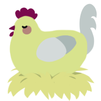 A lemon and silver chicken