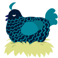 Boe, a tumblr and sea chicken with a lace pattern