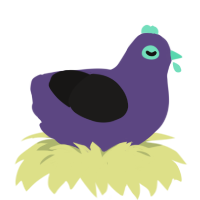 Crying Obsidian, a overcast and sable chicken