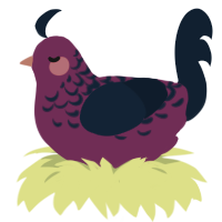 A wine and tumblr chicken with a half-lace pattern