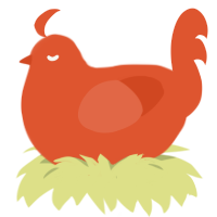 noturd, a vermilion chicken