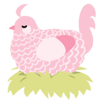 (unnamed), a rose chicken with a lace pattern