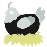 filmboy, a sable and silver chicken with a head pattern