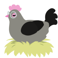 A ash and sable chicken