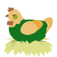 Pool Table, a leaf and honey chicken with a head pattern