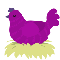 (unnamed), a plum chicken with a bar pattern