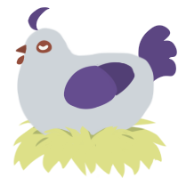 A mist and overcast chicken