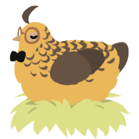 Bana, a honey and bark chicken with a half-lace pattern
