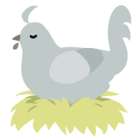 greylist, a silver chicken