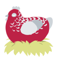 qou muscles, a crimson and mist chicken with a half-lace pattern