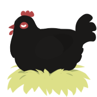 Jersey Giant, a sable chicken