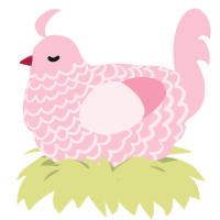 (unnamed), a rose chicken with a lace pattern