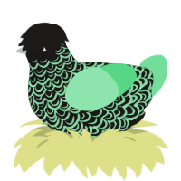 Toothpaste, a sable and spring chicken with a double-lace pattern