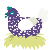 GetInto Hypnosis Mic, a overcast and white chicken with a speckle pattern