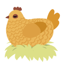A honey and orange chicken with a lace pattern