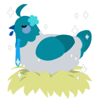 Snow Miku, a mist and sea chicken with a head pattern