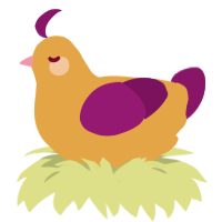 Peach berry, a orange and plum chicken