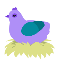 Broken Street Lamp, a lilac and sea chicken