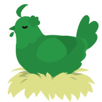 salad bar, a viridian chicken with a head pattern