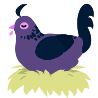 Bossa Pozza, a overcast and tumblr chicken with a neck-speckle pattern