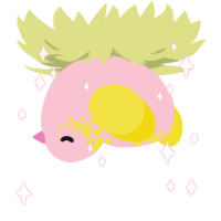 A rose and yellow chicken with a neck-speckle pattern