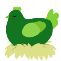 (unnamed), a leaf and grass chicken