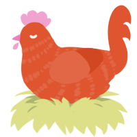 (unnamed), a vermilion chicken with a bar pattern